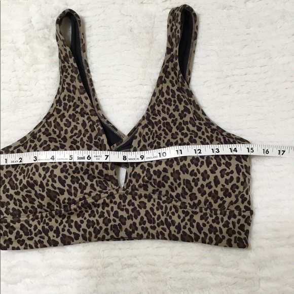 Varley Watson Bra Coffe Cheetah size large - Picture 9 of 13
